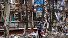 La ville de Kramatorsk, située dans le Donbass en Ukraine, le 4 avril 2022