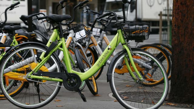 Vélo en libre-service de la société Gobee.bike