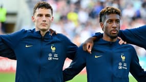 Benjamin Pavard et Kingsley Coman avec l'équipe de France en juin 2023