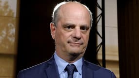Le ministre de l'Education nationale Jean-Michel Blanquer le 26 mai 2021 lors d'une conférence de presse à Paris