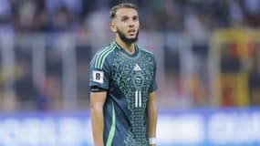L'attaquant Amine Gouiri avec l'Algérie, 14 octobre 2025