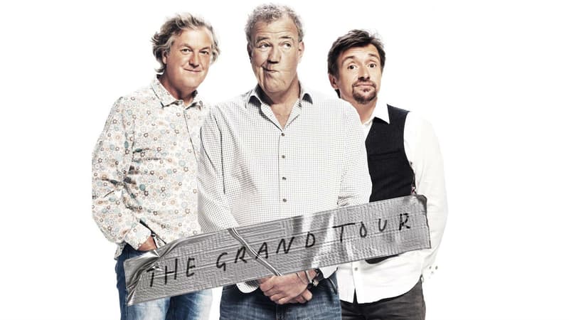 Jeremy Clarkson, entouré de Richard Hammond et James May, pour "The Grand Tour"