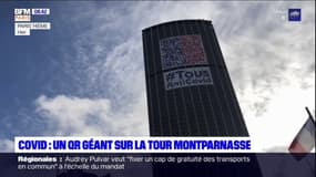 #TousAntiCovid: un QR code géant sur la Tour Montparnasse pour télécharger l'application 