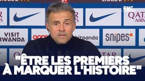 PSG : "Être les premiers à marquer l'histoire", l'objectif de Luis Enrique après sa prolongation