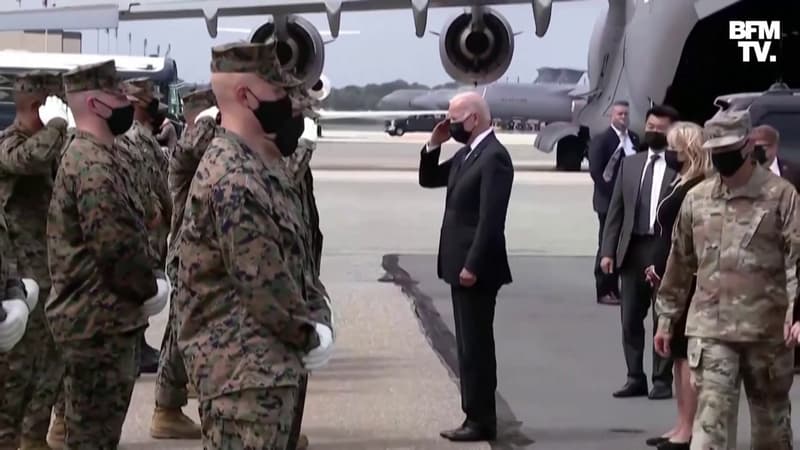 Joe Biden accueille les dépouilles des 13 soldats américains morts à Kaboul