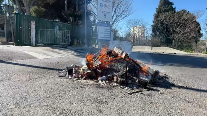 Le centre de déchets à Marseille