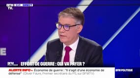 "Emprunt européen", "confiscation des avoirs", "imposition des plus riches"... Les pistes d'Olivier Faure pour financer l'effort de guerre