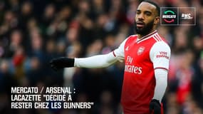 Mercato / Arsenal : Lacazette "décidé à rester chez les Gunners"