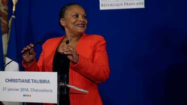 Christiane Taubira, le 27 janvier 2016.