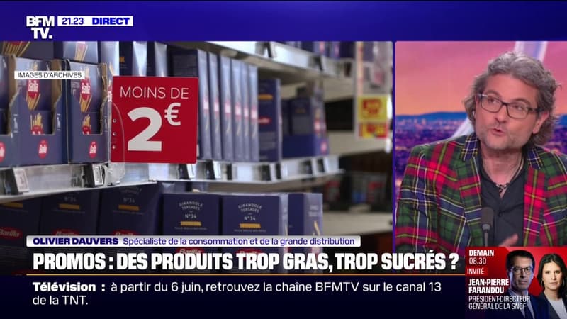 Alimentation: pour Olivier Dauvers, spécialiste de la consommation, le phénomène des promotions sur les produits mauvais pour la santé 