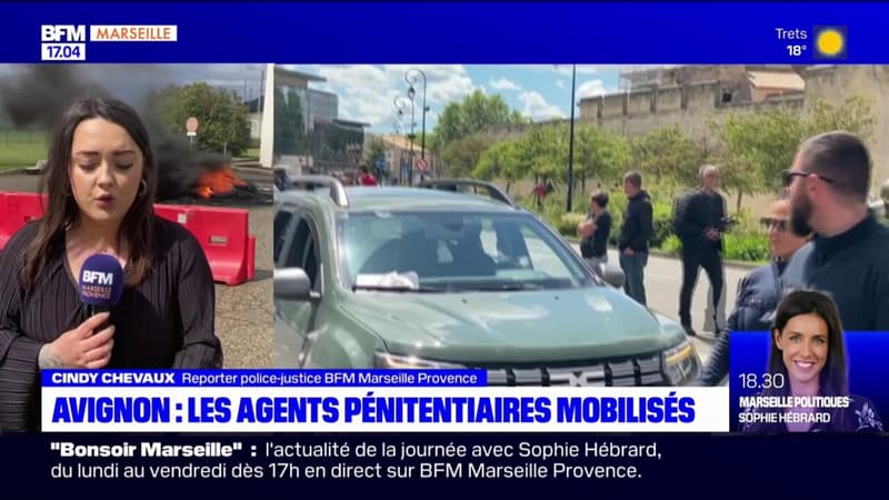 Regarder la vidéo Avignon: les agents pénitentiaires mobilisés