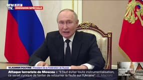 Attentat à Moscou: "Nous savons que ce crime a été commis par des islamistes radicaux" déclare Vladimir Poutine