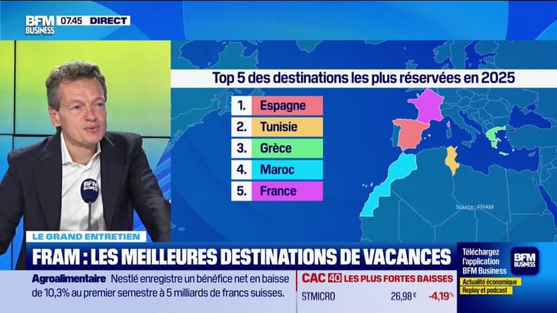 Le Grand entretien : Fram, les meilleures destinations de vacances - 24/07