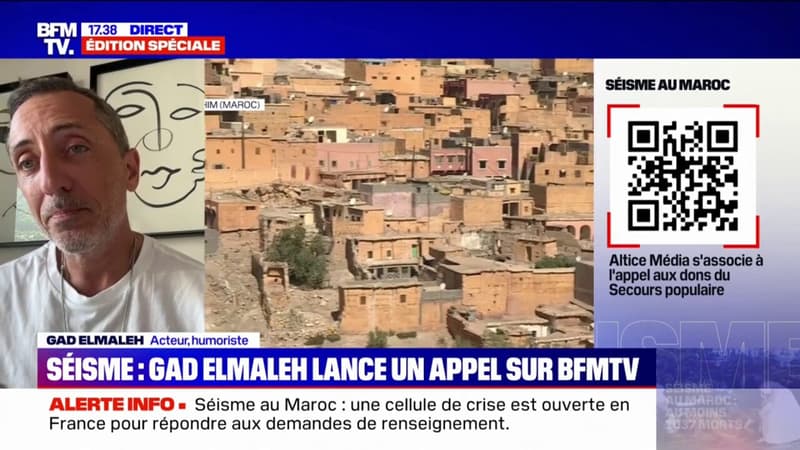 Séisme au Maroc: l'appel aux dons de Gad Elmaleh pour le Secours populaire