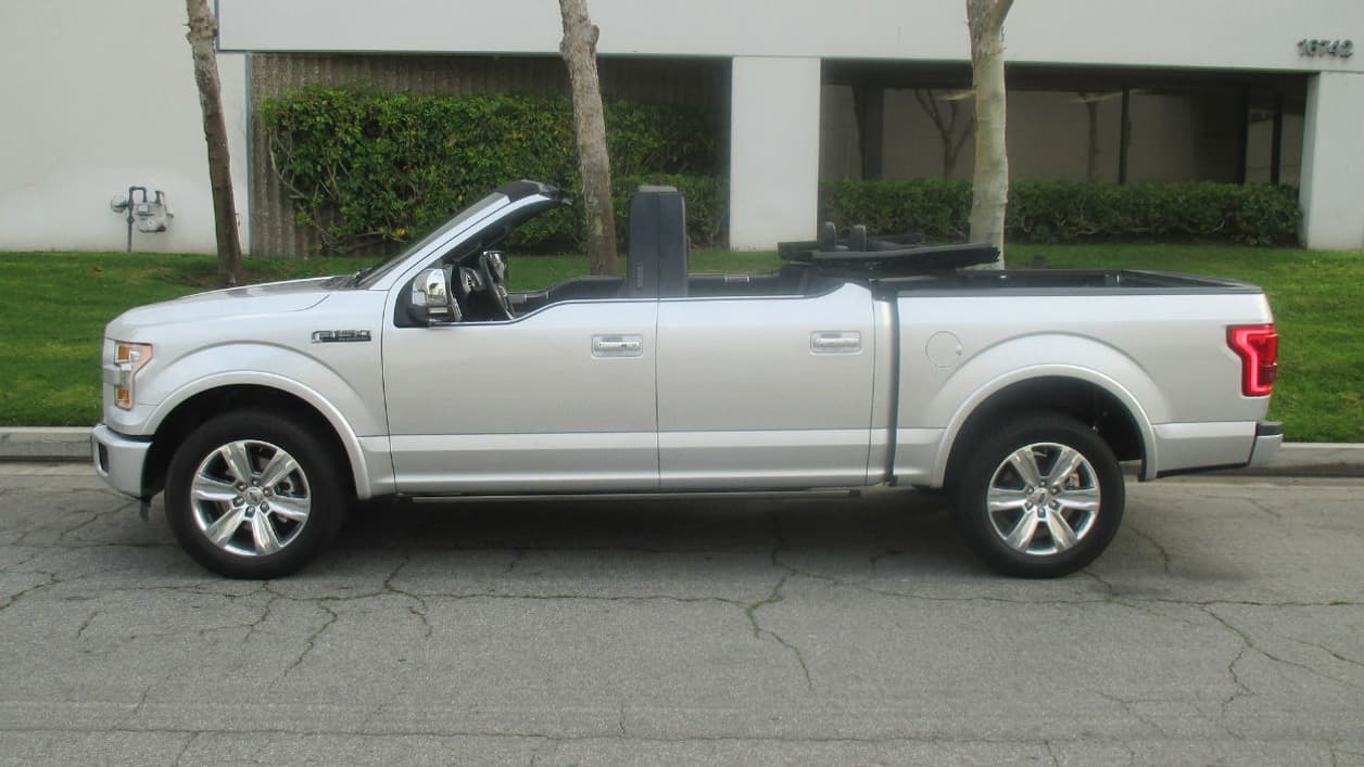 Un F150 complètement ouvert, il faut reconnaître que c'est original