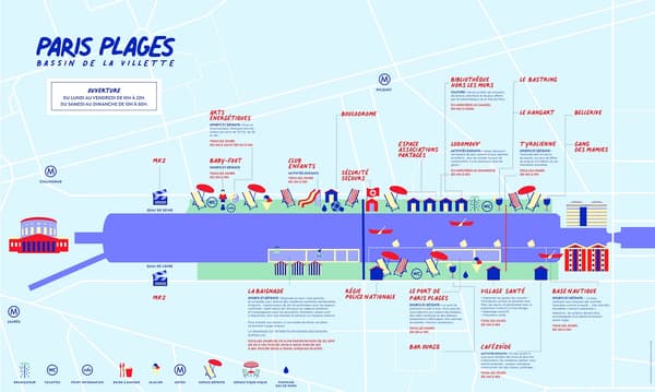L'édition 2020 de Paris Plages. L'édition 2020 de Paris Plages.