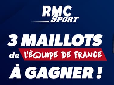 RMC Sport vous propose de remporter 3 maillots de l'Équipe de France du 27 novembre au 11 décembre 2022