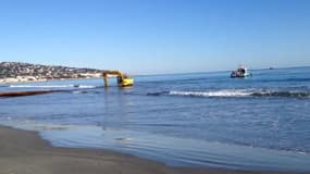 Opération de réensablement sur la plage de Sète - Témoins BFMTV