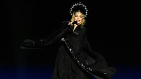 Madonna lors de son concert historique à Copacabana au Brésil le 4 mai 2024.