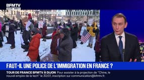 Faut-il une police de l'immigration en France ?: "Quelqu'un qui n'est pas en situation régulière en France, doit partir, mais doit partir en étant traité en être humain", déclare Laurent Jacobelli, député (RN)