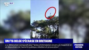 Un F16 belge s'écrase dans le Morbihan: les images juste avant son crash et les dégâts causés sur une maison