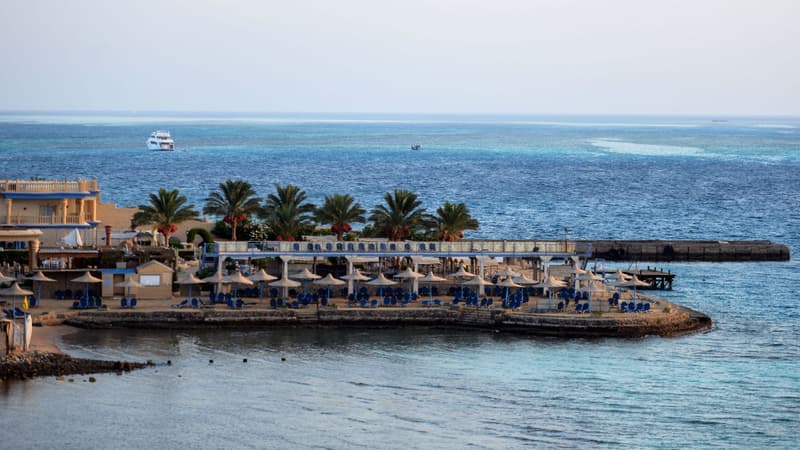 Plage de Hourghada, en Egypte