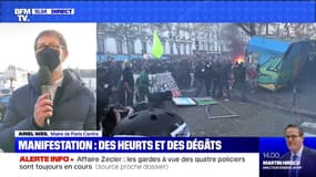 Loi "sécurité globale": le maire de Paris Centre, Ariel Weil, déplore qu'"une poignée de casseurs" ait dénaturé la manifestation de samedi