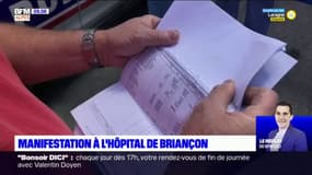 Briançon: manifestation du personnel des cuisines de l'hôpital