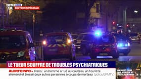 Attaque au couteau à Paris: l'assaillant souffre de troubles psychiatriques lourds