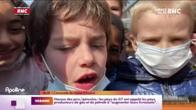 À Nice, un petit garçon ukrainien fait sa rentrée des classes