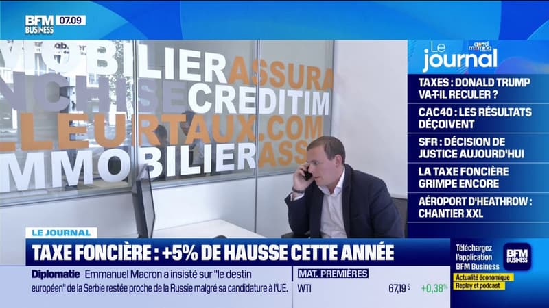 Taxe foncière: une nouvelle augmentation de 5% est prévue pour cette année