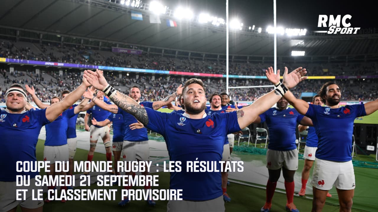 Coupe Du Monde Rugby Les Resultats Du Samedi 21 Septembre Et Le Classement Provisoire