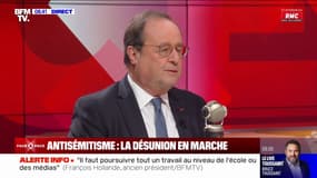 Marche contre l'antisémitisme: "On voit bien l'intérêt du RN de s'engouffrer dans cette manifestation pour absoudre ses positions passées" estime François Hollande