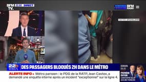 Des passagers bloqués 2 heures dans le métro - 14/06