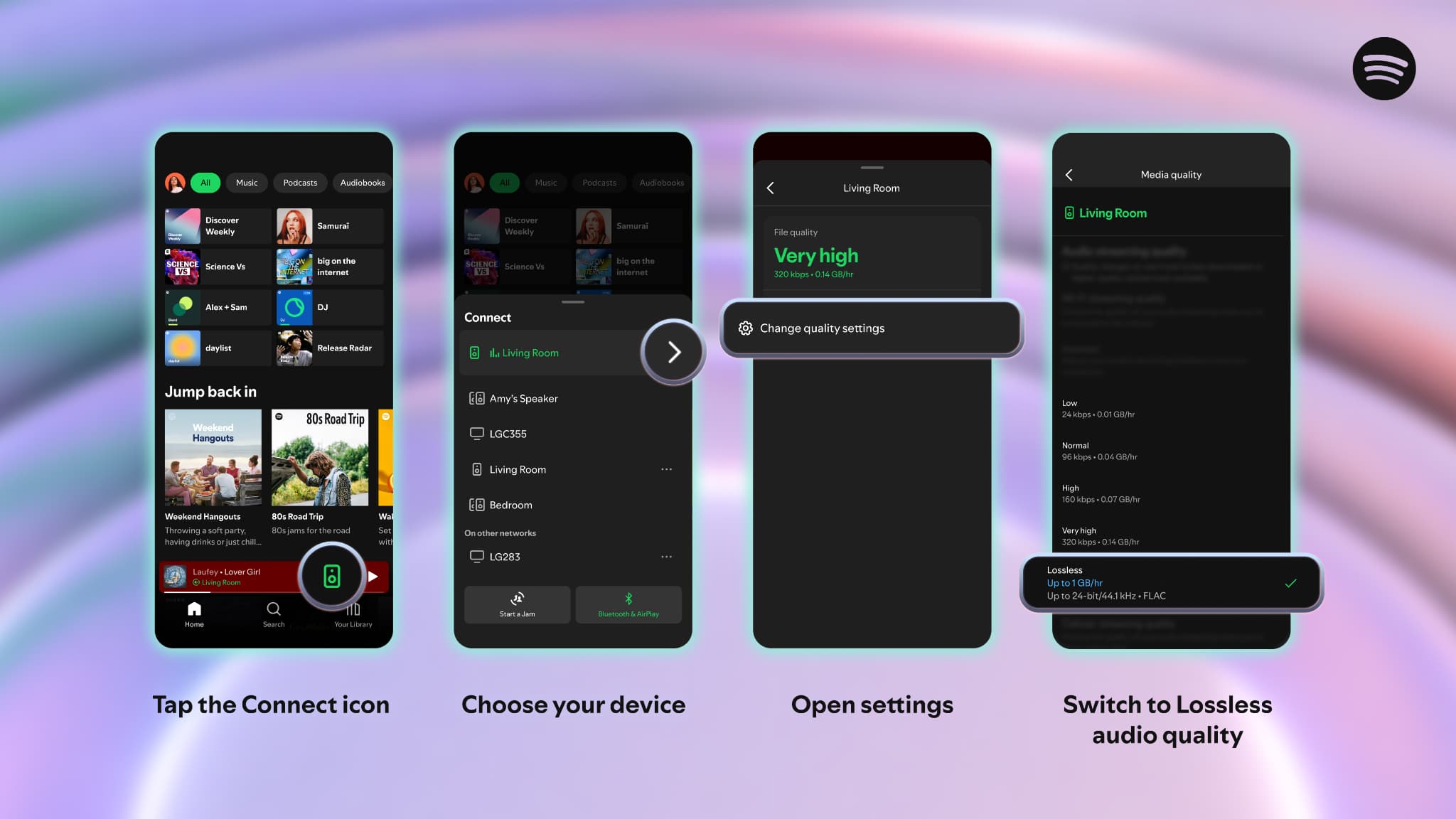 Spotify accueille la qualité lossless