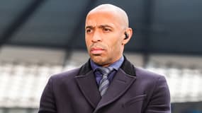 Thierry Henry avant Manchester City-Real Madrid (4-0) en demi-finale retour de la Ligue des champions, le 17 mai 2023 à l'Etihad Stadium