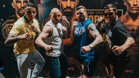 Les Fighting Nerds Carlos Prates, Jean Silva, Mauricio Ruffy et Caio Borralho