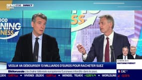 Arnaud Montebourg (Président de La Compagnie des Amandes): "C'est l'État qui a servi Suez sur un plateau (à Thierry Déau et Antoine Frérot) parce qu'ils sont les amis de monsieur Macron. C'est une stratégie à la Poutine"