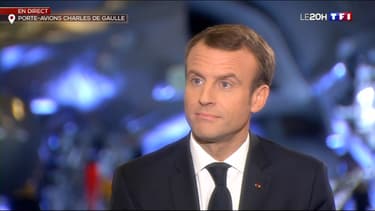 Emmanuel Macron ce mercredi soir sur le porte-avions Charles-de-Gaulle.
