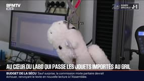 Résistance des petits éléments, réaction au feu...BFMTV au cœur du labo de la DGCCRF qui teste les jouets de nos enfants