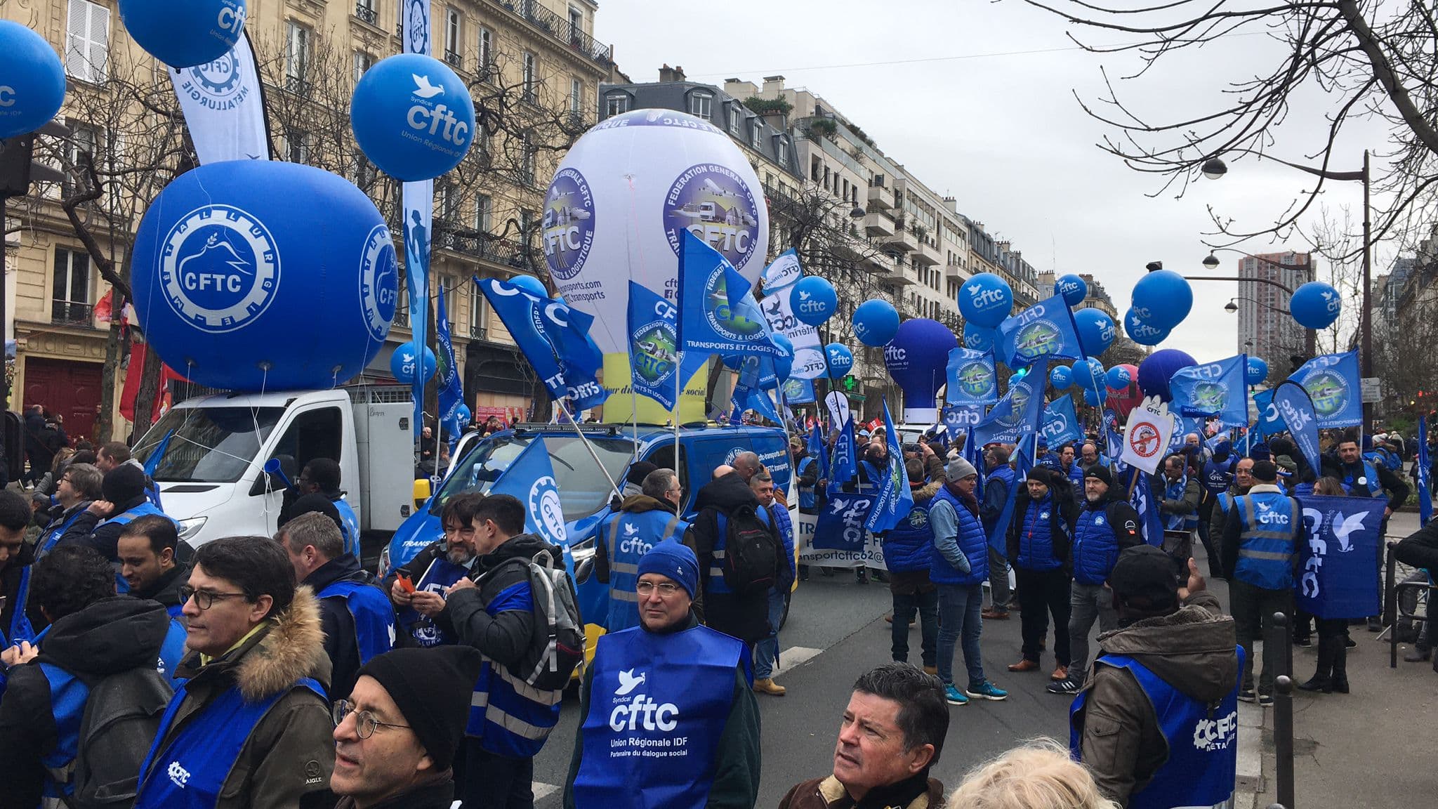 CFTC à la manifestation à Paris (31 janvier) CFTC à la manifestation à Paris (31 janvier)