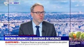 Macron dénonce les discours de violence - 24/01