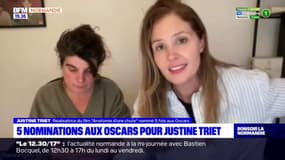 "Une partie d'Anatomie a été écrite à Fécamp": la Normande Justine Triet nommée 5 fois aux Oscars