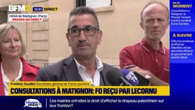 Reçu par Sébastien Lecornu à Matignon, Frédéric Souillot (FO) veut rester "optimiste"