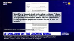 Tunnel de Tende: des sénateurs interpellent Gabriel Attal sur le retard des travaux 