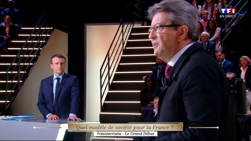 Jean-Luc Mélenchon et Emmanuel Macron ont échangé plusieurs moments de complicité lors du débat. 