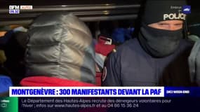 Montgenèvre: 300 manifestants devant les locaux de la police aux frontières