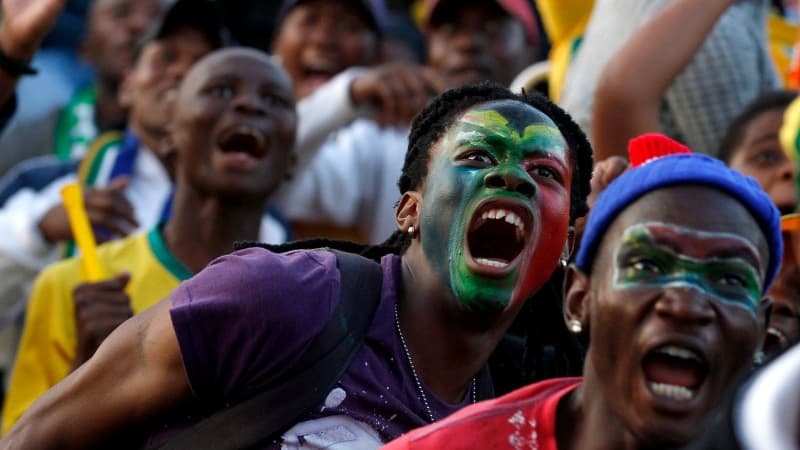 Les supporteurs sud-africains étaient à l'unisson derrière les Bafana Bafana