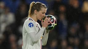 Ada Hegerberg lors du quart de finale retour de la Ligue des champions face à Chelsea, le 30 mars 2023.