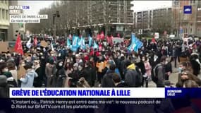 Lille: les enseignants du Nord et du Pas-de-Calais ont manifesté ce mardi